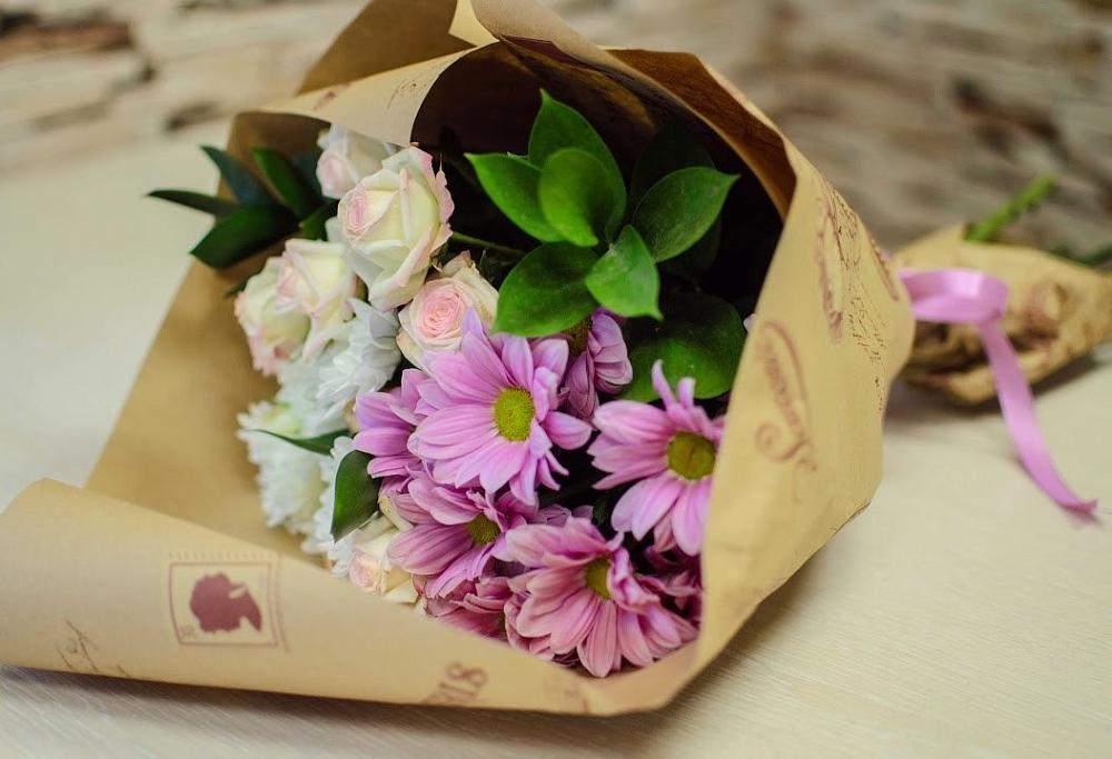 Букет цветов из: Розы и Хризантемы в Лозовом