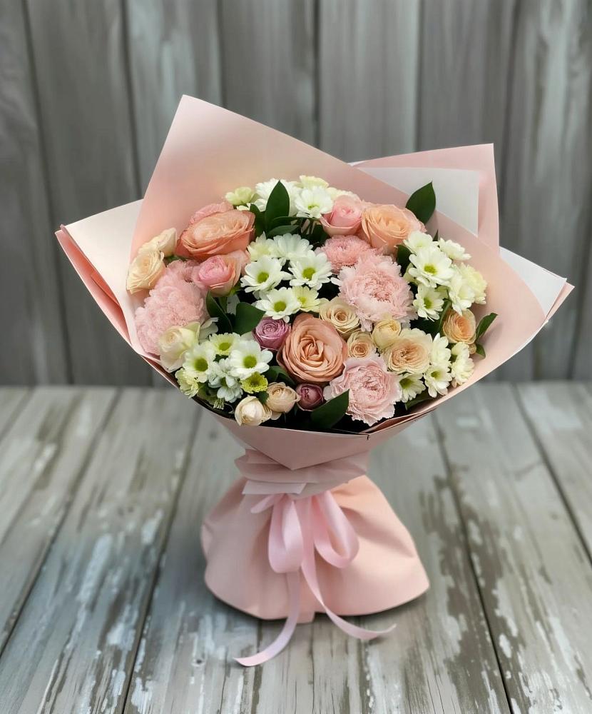 Букет цветов из: Гвоздики, Розы и Хризантемы в Лозовом