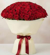 Букет 101 Красная роза Милано в Лозовом