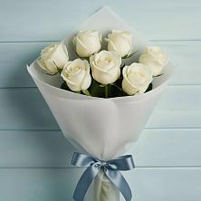 Букет 7 Белых роз Эдлесс Лав в Лозовом