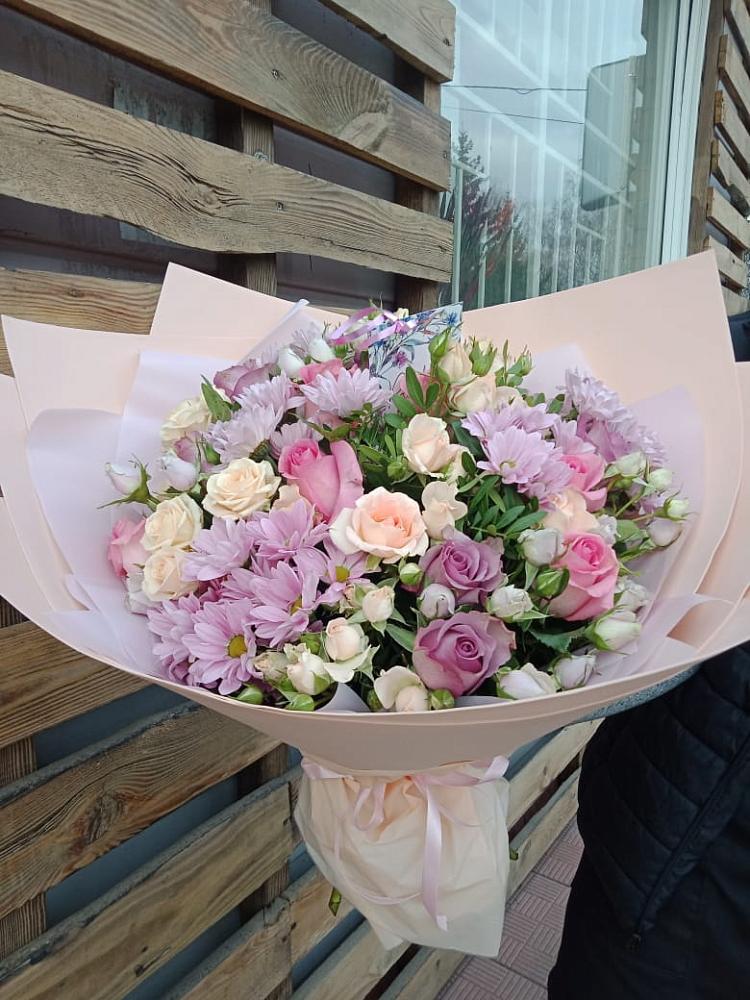 Букет цветов из: Розы и Хризантемы в Лозовом