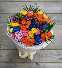 Букет цветов из:  Розы и Хризантемы в Лозовом