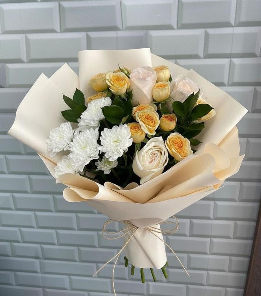 Букет цветов из: Розы и Хризантемы в Лозовом