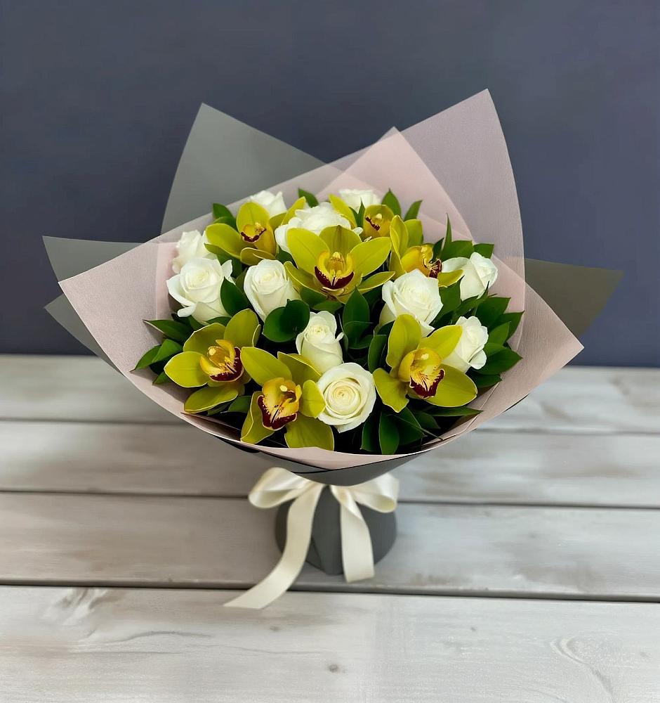 Букет цветов из: Орхидеи и Розы в Лозовом