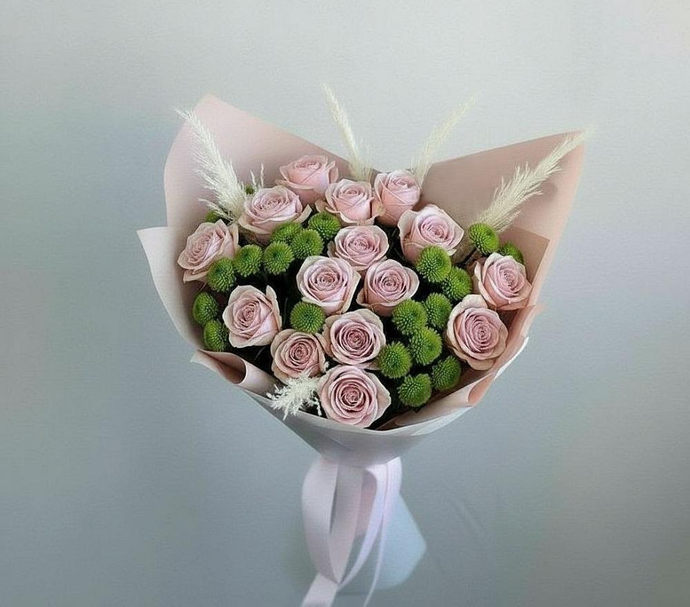 Букет цветов из: Розы и Хризантемы в Лозовом