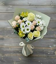 Букет цветов из:  Альстромерии, Розы и Хризантемы #REPLACE_PRED# Лозовом