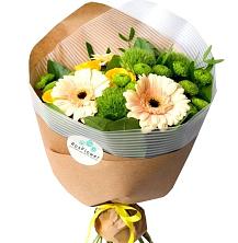 Букет цветов из:  Герберы, Розы и Хризантемы в Лозовом