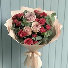 Букет цветов из:  Гвоздики и Розы в Лозовом