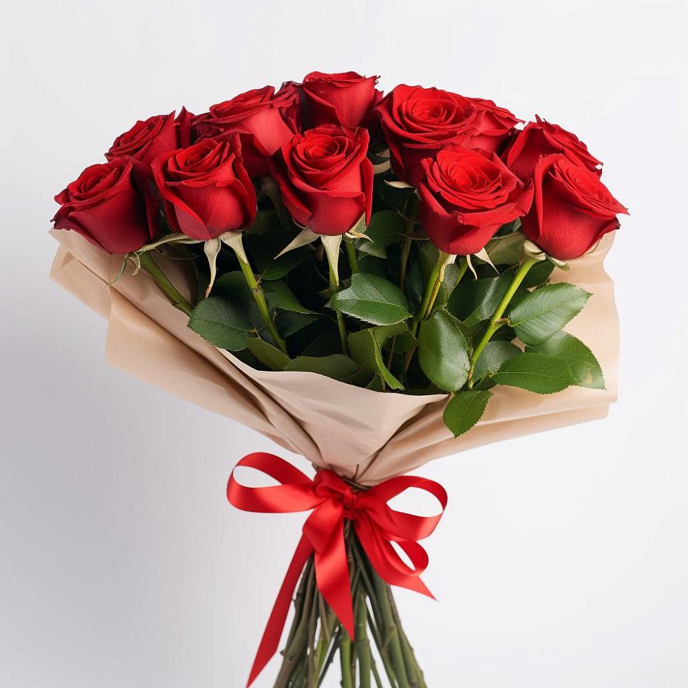 Букет 11 Красных роз Эдлесс Лав в Лозовом
