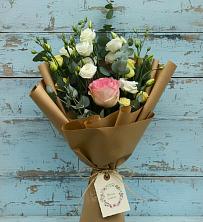Букет цветов из:  Розы и Лизиантусы в Лозовом
