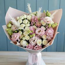 Букет цветов из:  Альстромерии и Розы в Лозовом